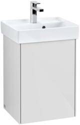 Villeroy & Boch Collaro - Mosdószekrény, 410x546x344 mm, 1 ajtó, jobb oldali zsanérokkal, fényes fehér színű C00501DH (C00501DH)