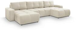 Laski ALMADA U alakú kárpitozott ülőgarnitúra, ággyá alakítható, tárolóhellyel, bézs 8590828985204 (LK0051)