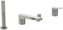 Ideal Standard La Dolce Vita - Kádperemes csaptelep, 4 lyukú beépítés, Silver Storm BD671GN (BD671GN)
