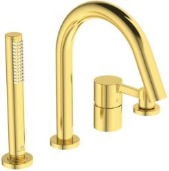 Ideal Standard Joy - Kád peremkeverő, 4 lyukú beépítés, Brushed Gold BC789A2 (BC789A2)