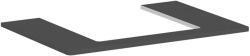 Hansgrohe Xelu Q - Mosdópult 78x55 cm, középen kivágás, matt szürke 54094910 (54094910)