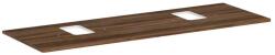 Hansgrohe Xelu Q - Mosdópult 156x55 cm, 2 kivágás, sötét dió 54126630 (54126630)