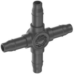 GARDENA Micro-Drip-System - 4 irányú csatlakozó 4, 6 mm, 10 db 13214-20 (13214-20)