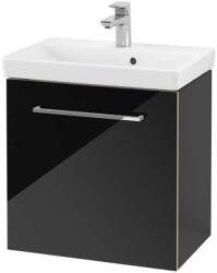Villeroy & Boch Avento - Mosdószekrény, 530x514x352 mm, 1 ajtó, Crystal Black A88801B3 (A88801B3)