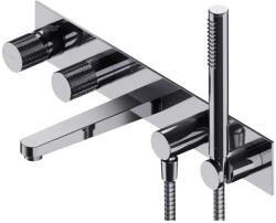 Omnires Contour - Kádmixer rejtett beépítéshez, 5 lyukú beépítéshez, testtel, tartozékokkal, krómozott CT8037/1CR (CT8037/1CR)