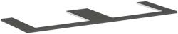 Hansgrohe Xelu Q - Mosdópult 156x55 cm, 2 kivágás, matt szürke 54112910 (54112910)