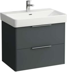 Laufen Base - Mosdószekrény, 52x67x44 cm, 2 fiókos, szürke H4023321102661 (H4023321102661)