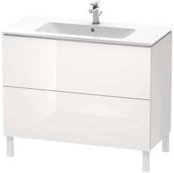 Duravit L-Cube - Mosdószekrény 856x1020x481 mm, 2 fiókos, fehér fényes, fényes fehér LC662702222 (LC662702222)