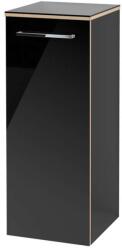 Villeroy & Boch Avento - Oldalszekrény, 350x890x373 mm, 1 ajtó, Crystal Black A89501B3 (A89501B3)