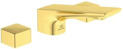 Ideal Standard Conca Tap - Mosdókagyló-keverő, 3 lyukú beépítés, kifolyóval, Brushed Gold BC759A2 (BC759A2)