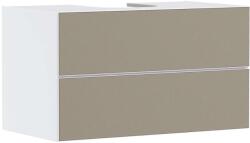 Hansgrohe Xevolos E - Mosdószekrény 98x56x55 cm, 2 fiókos, matt fehér/bronz 54190390 (54190390)