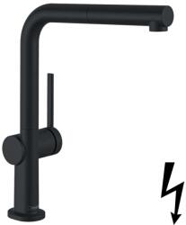Hansgrohe Talis M54 - Mosogató csaptelep, kihúzható véggel, matt fekete 72860670 (72860670)