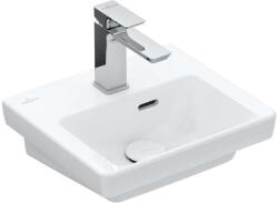 Villeroy & Boch Subway 3.0 - Mosdókagyló bútorhoz 370x305 mm, túlfolyóval, keverőnyílással, CeramicPlus, alpesi fehér 437037R1 (437037R1)