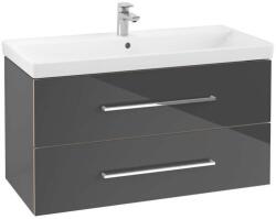 Villeroy & Boch Avento - Mosdószekrény, 980x514x452 mm, 2 fiókos, Crystal Grey A89200B1 (A89200B1)