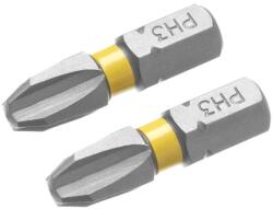 STANLEY Tartozékok - PH3 bitkészlet ScrewLock rendszerrel, hossza 25 mm, 2 db STA62680-XJ (STA62680-XJ)