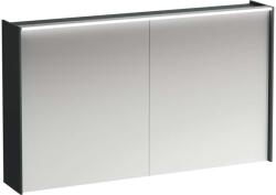 Laufen Lani - Tükrös szekrény LED világítással, 71x122x21 cm, 2 ajtó, szürke H4038221122661 (H4038221122661)