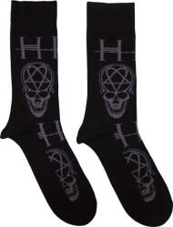 HIM Heartagram Skull Black 40-45 Zokni (HIMSCK05MB)