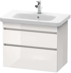 Duravit DuraStyle - Mosdószekrény 610x730x448 mm, 2 fiókos, fényes fehér DS648102222 (DS648102222)
