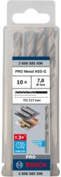 Bosch Tartozékok - Fém fúrókészlet, 7, 8x117 mm, 10 db 2608585506 (2608585506)