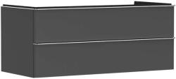 Hansgrohe Xelu Q - Mosdószekrény, 50x118x55 cm, 2 fiókos, matt szürke/króm 54083000 (54083000)