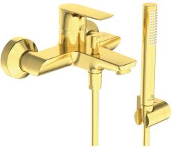 Ideal Standard Connect Air - Fürdőszobai mixer tartozékokkal, Brushed Gold A7056A2 (A7056A2)