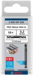 Bosch Tartozékok - Fémfúró készlet, kétoldalas, 5, 2x62 mm, 10 db 2608597596 (2608597596)