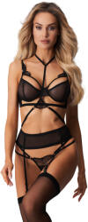 Obsessive Premisis 3-pcs Crotchless Set Black L/XL