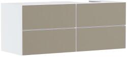 Hansgrohe Xevolos E - Mosdószekrény 137x56x55 cm, 4 fiókos, matt fehér/bronz 54239390 (54239390)