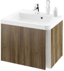 RAVAK 10° - Szekrény sarokmosdókagylóhoz SD 550 L, 550x485x450 mm, balra, sötét diófa X000000741 (X000000741)