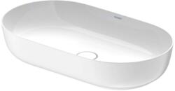 Duravit Luv - Mosdókagyló pultra, 700x400 mm, túlfolyó nélkül, fehér/matt fehér 0379702600 (0379702600)