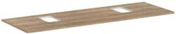 Hansgrohe Xelu Q - Mosdópult 156x55 cm, 2 kivágás, natúr tölgy 54126230 (54126230)