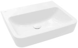 Villeroy & Boch O. novo - Mosdókagyló 550x460 mm, túlfolyó nélkül, keverőnyílás nélkül, CeramicPlus, alpesi fehér 4A4158R1 (4A4158R1)