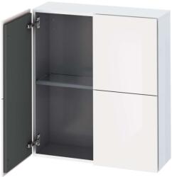 Duravit L-Cube - Szekrény 800x700x243 mm, 2 ajtó, fényes fehér LC116702222 (LC116702222)