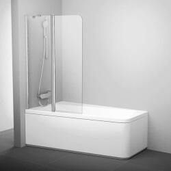 RAVAK 10° - Kétrészes kádparaván 10CVS2, balra, 990x1500 mm, fényes alumínium/átlátszó üveg 7QLA0C03Z1 (7QLA0C03Z1)