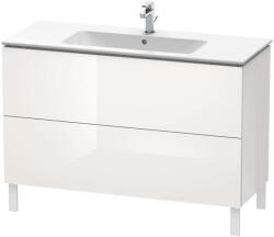 Duravit L-Cube - Mosdószekrény 856x1220x481 mm, 2 fiókos, fényes fehér LC662802222 (LC662802222)
