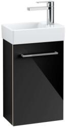 Villeroy & Boch Avento - Mosdószekrény, 340x514x202 mm, 1 ajtó, Crystal Black A87601B3 (A87601B3)