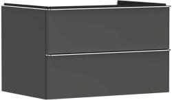 Hansgrohe Xelu Q - Mosdószekrény, 50x78x55 cm, 2 fiókos, matt szürke/króm 54075000 (54075000)