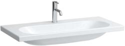 Laufen Lua - Bútor mosdókagyló 46x100 cm, túlfolyó nélkül, csaptelep lyukkal, LCC, fehér H8100894001561 (H8100894001561)