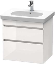 Duravit DuraStyle - Mosdószekrény 610x930x453 mm, 2 fiókos, fehér fényes, fényes fehér DS648302222 (DS648302222)