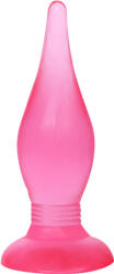 Baile Dop Anal Fantasy, cu Ventuza, PVC, Roz, 14 cm