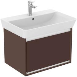 Ideal Standard Connect Air - Mosdókagyló alatti szekrény Cube 650 mm, 580x409x400 mm, barna matt/fehér matt E0847VY (E0847VY)