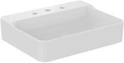 Ideal Standard Conca Ceram - Mosdókagyló pultra 600x450 mm, túlfolyó nélkül, 3 lyuk a keverőhöz, fehér színű T382401 (T382401)
