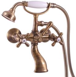 RAV SLEZÁK Morava - Fürdőszobai mixer tartozékokkal, sárgaréz MK159.5/2SM (MK159.5/2SM)