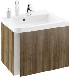 RAVAK 10° - Szekrény sarokmosdókagylóhoz SD 550 R, 550x485x450 mm, jobbra, sötét diófa X000000744 (X000000744)
