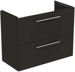 Ideal Standard i. Life S - Szekrény a mosdókagyló alatt, 800x375x630 mm, 2 fiókos, szögletes matt szürke színben T5295NV (T5295NV)