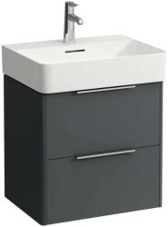 Laufen Base - Mosdószekrény, 52x53x39 cm, 2 fiókos, szürke H4021921102661 (H4021921102661)