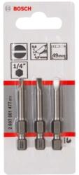 Bosch Tartozékok - Bitkészlet S0, 6x4, 5, hossza 49 mm, 3 db 2607001477 (2607001477)