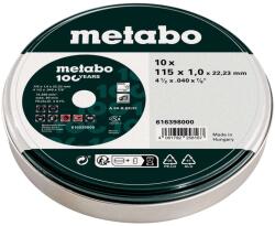 Metabo Tartozékok - Vágótárcsakészlet rozsdamentes acélhoz 115x22, 23 mm, 10 db 616398000 (616398000)