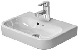 Duravit Happy D. 2 - Mosdókagyló 500x360 mm, túlfolyóval, csapfurattal, WonderGliss-szel, fehér színű 07105000001 (07105000001)