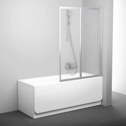 RAVAK Supernova - Összecsukható kétrészes kádparaván VS2 105, 1045x1400 mm, szatén/szürke 796M0U00ZG (796M0U00ZG)
